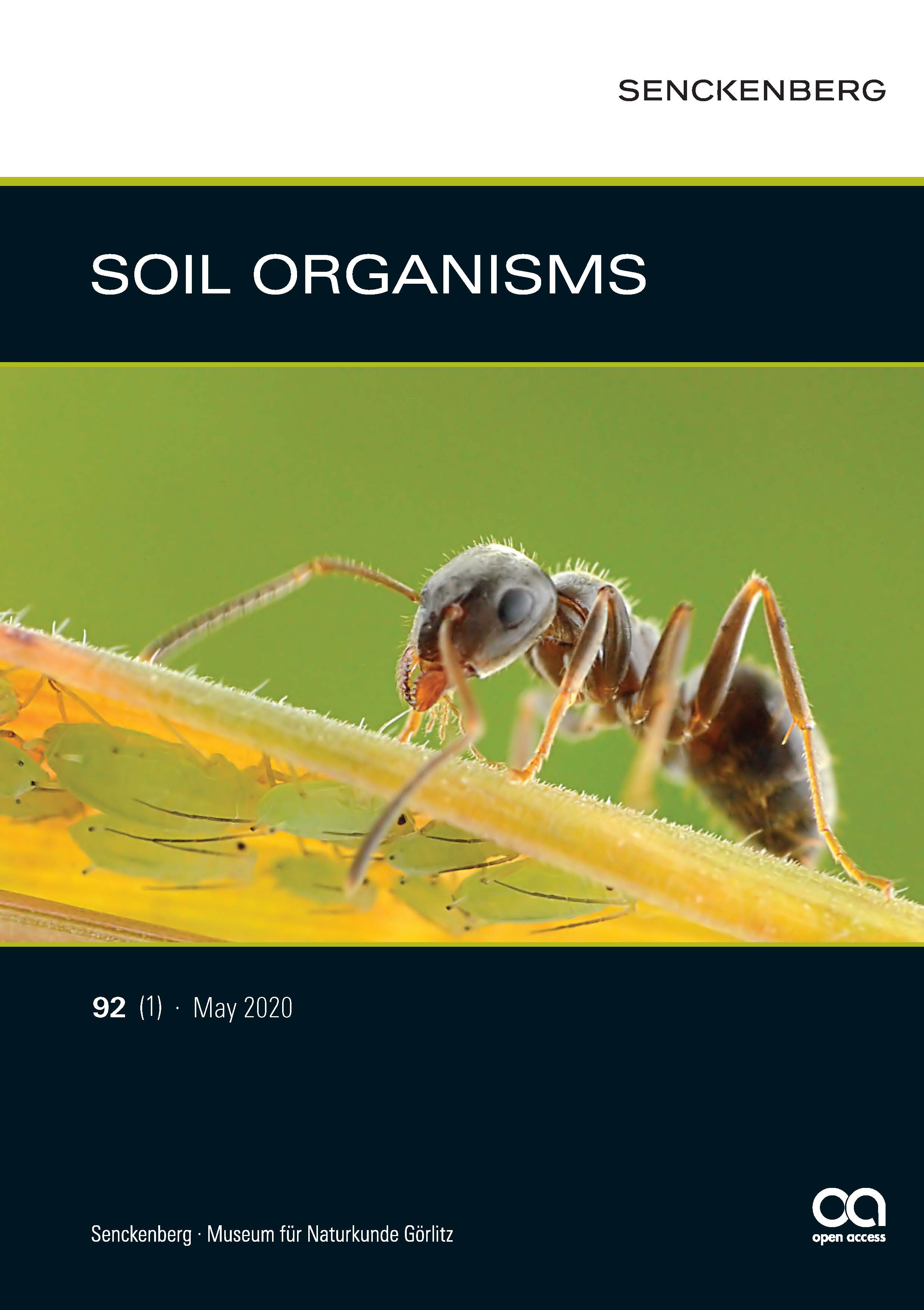 Front cover The ant Lasius niger (Linnaeus) tending an aphid colony. (Photo: Michał Kukla)